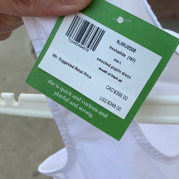 Kate Spade Smocked Poplin dress - Picture 7 of 8